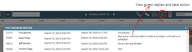 View appointment confirmations