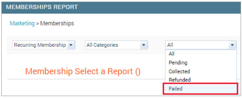 A New ‘Failed’ Status for Recurring Memberships