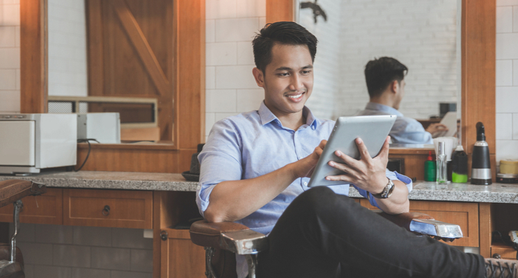spa, salon or barbershop website