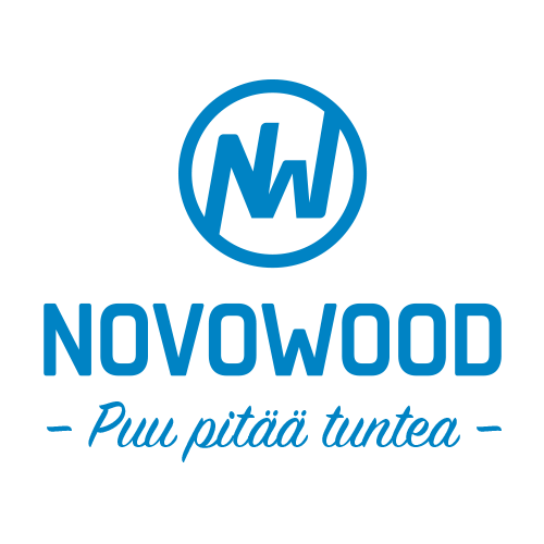 Novowood logo värillisenä versiona