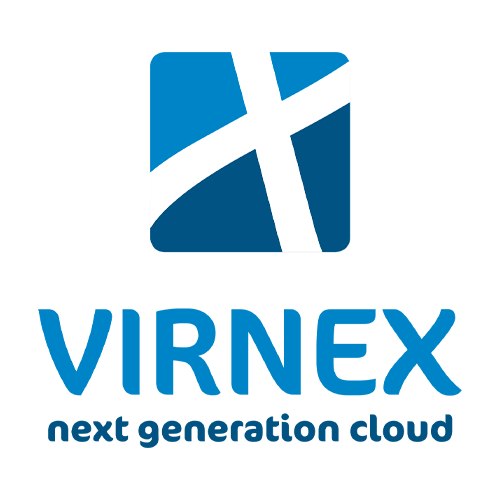 Virnex logo värillisenä versiona