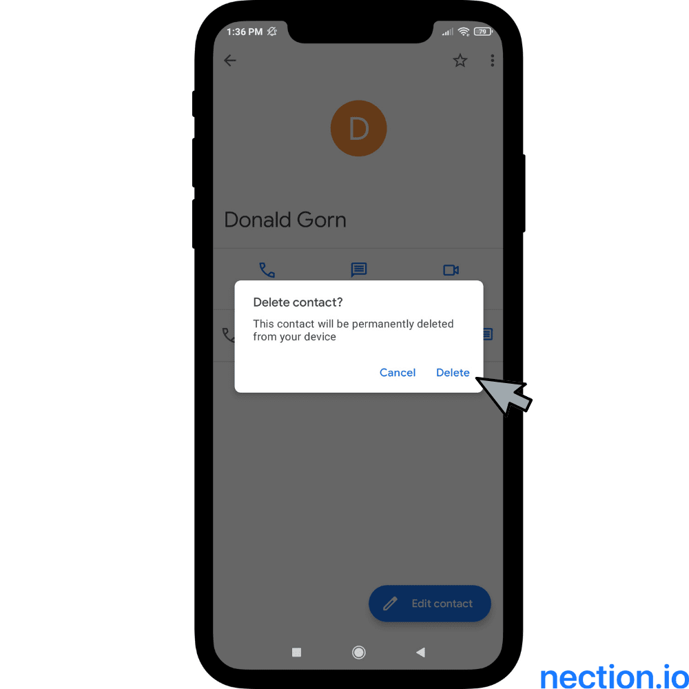 Confirm or cancel the action