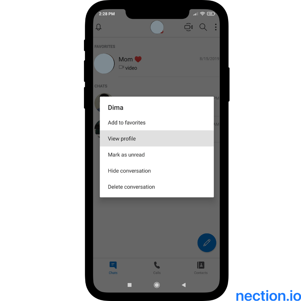 Select the action