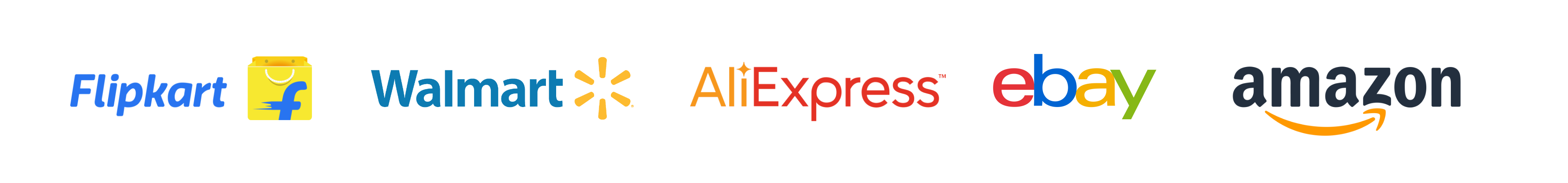 Major e-commerce players logo