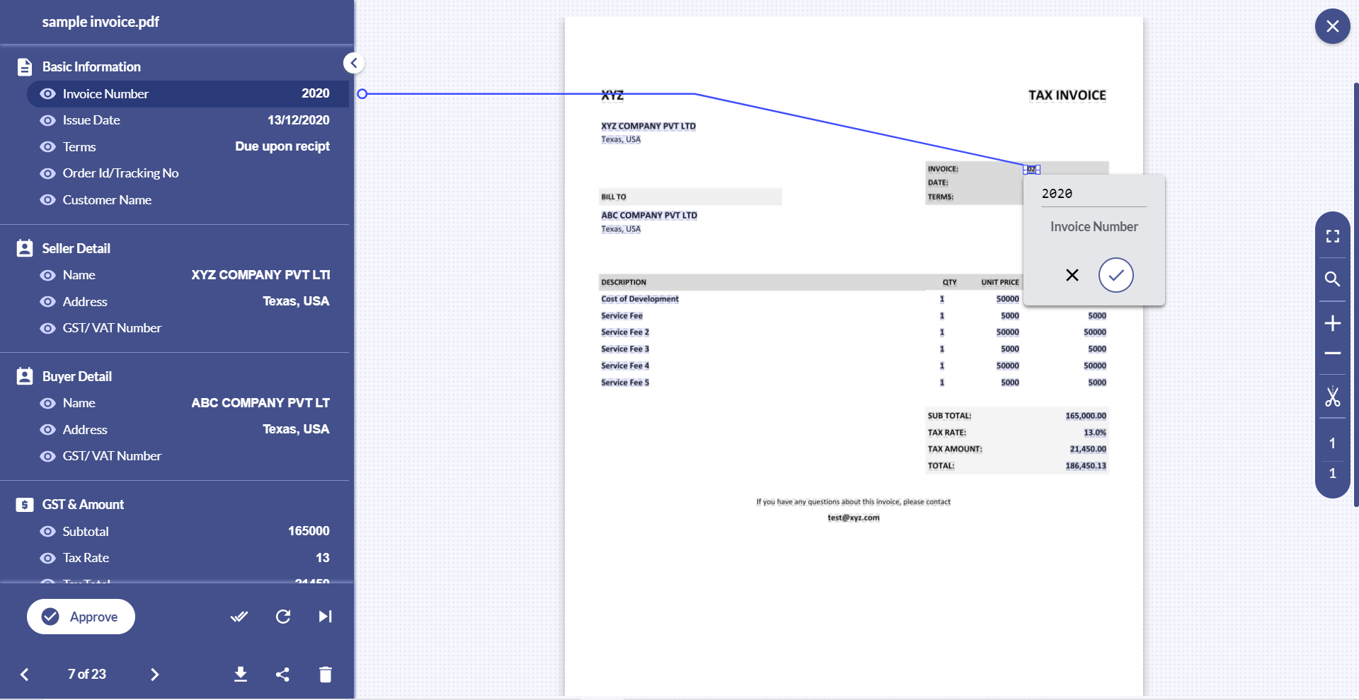 Document Processing from Docsumo front end