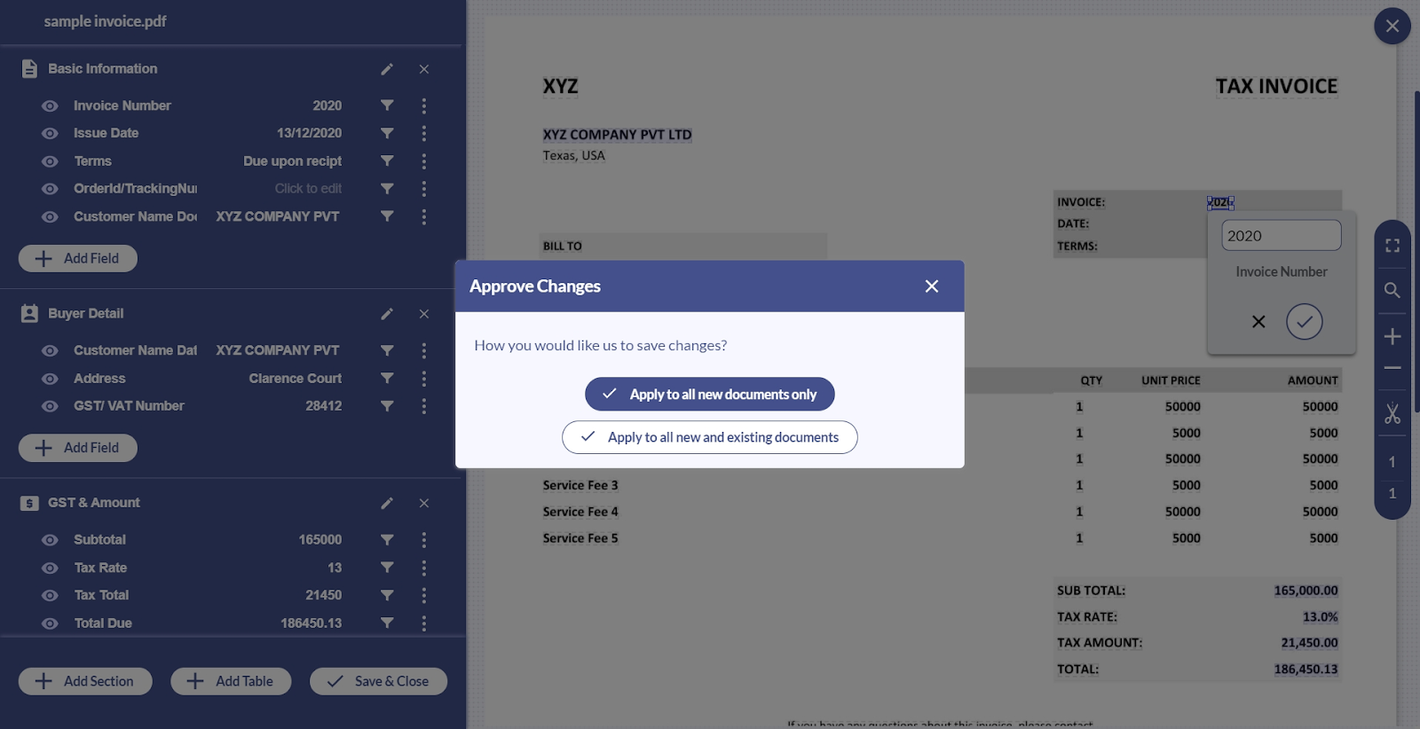 Apply Changes