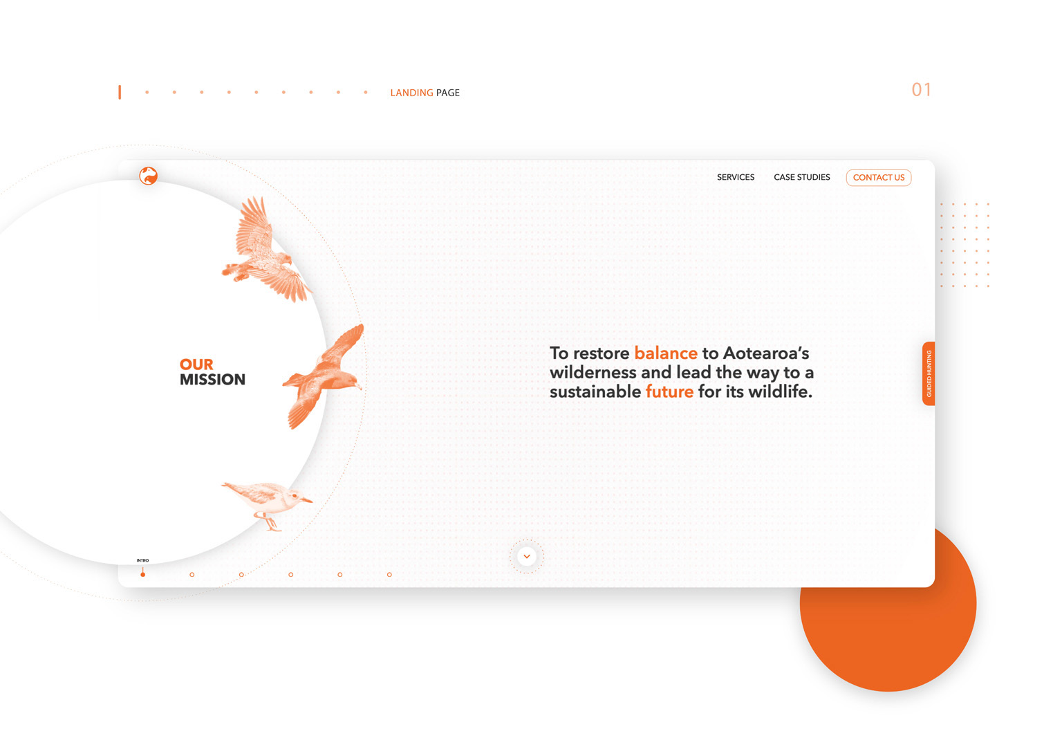 User interface designs for Trap and Trigger website