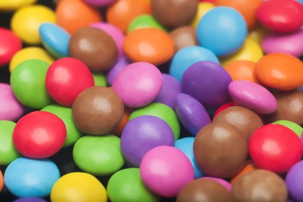 colored chocolate