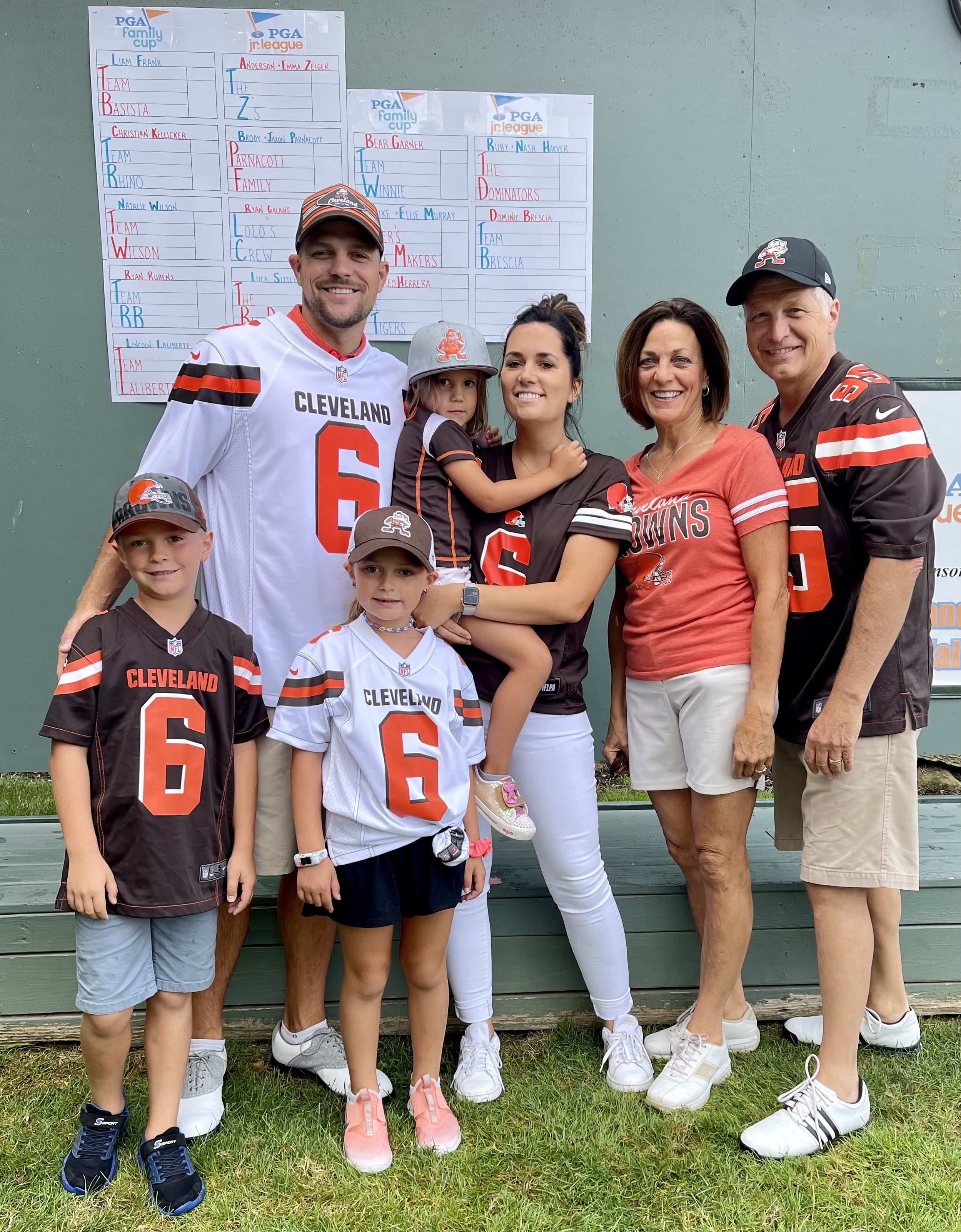 A family from the Glenmoor Country Club PGA Family Cup event