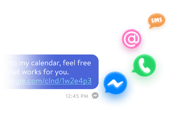 Selecting different channels to message on