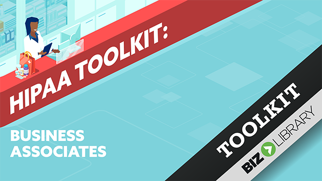 management learning system HIPAA toolkit: business associates
