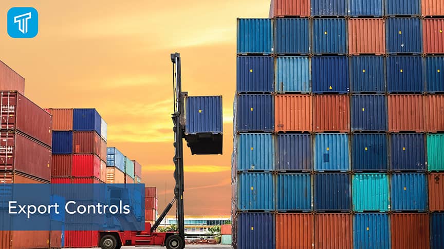 e learning company export controls