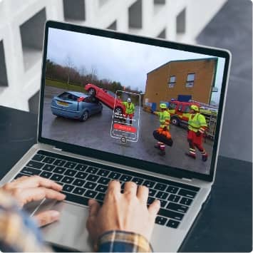 cloud based training using laptop