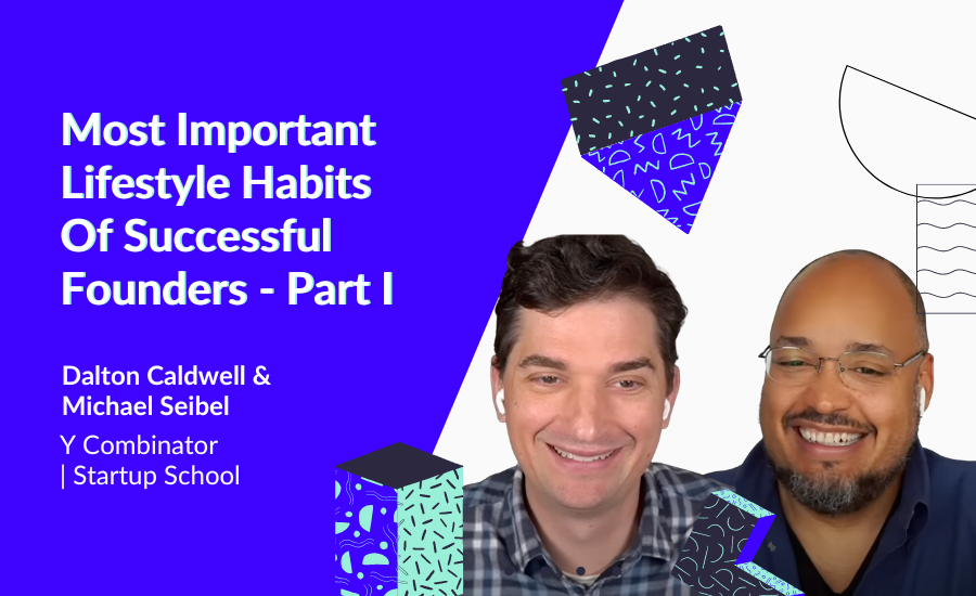 Dalton Caldwell and Michael Seibel discuss the best approaches to developing a healthy lifestyle that ultimately helps you run and grow a successful startup in the Y Combinator video