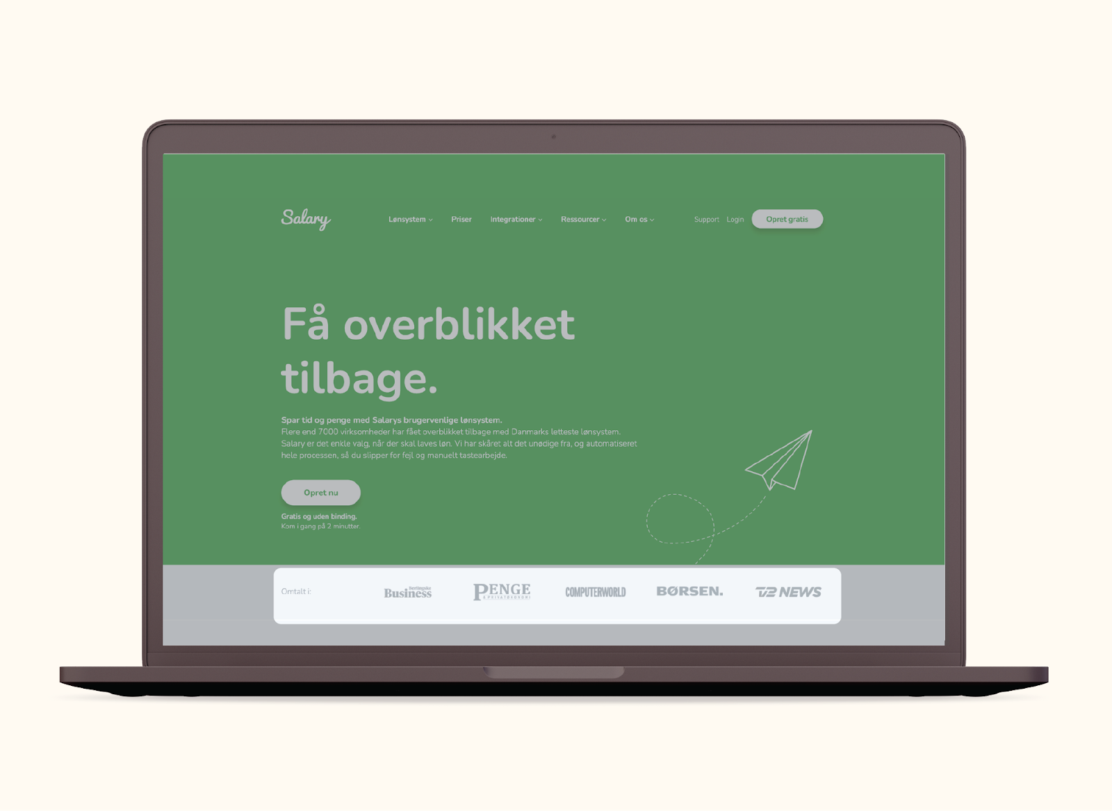 landing page eksempel på social proof presseomtaler