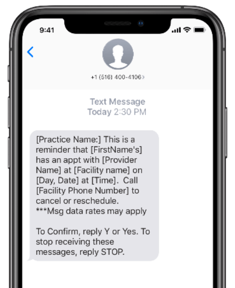 Online appointment reminder