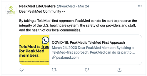 TeleMed tweet