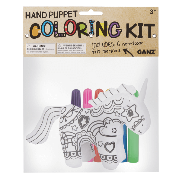 Hand Puppet Coloring Kit