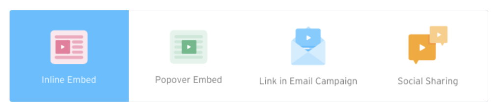 Wistia provides options for embedding your testimonial videos.