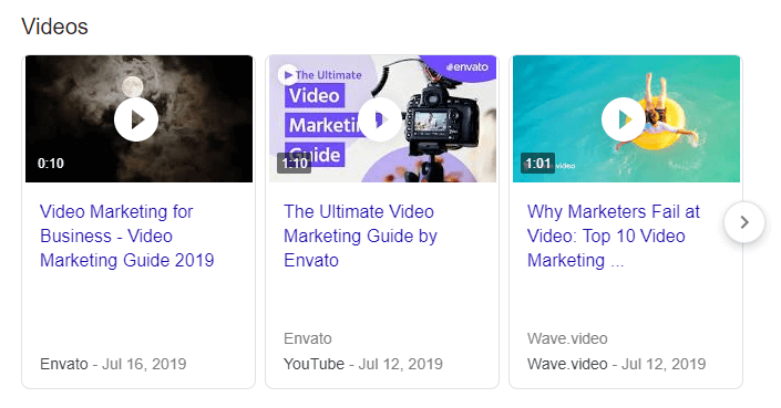 B2B video marketing ranks highly on Google.