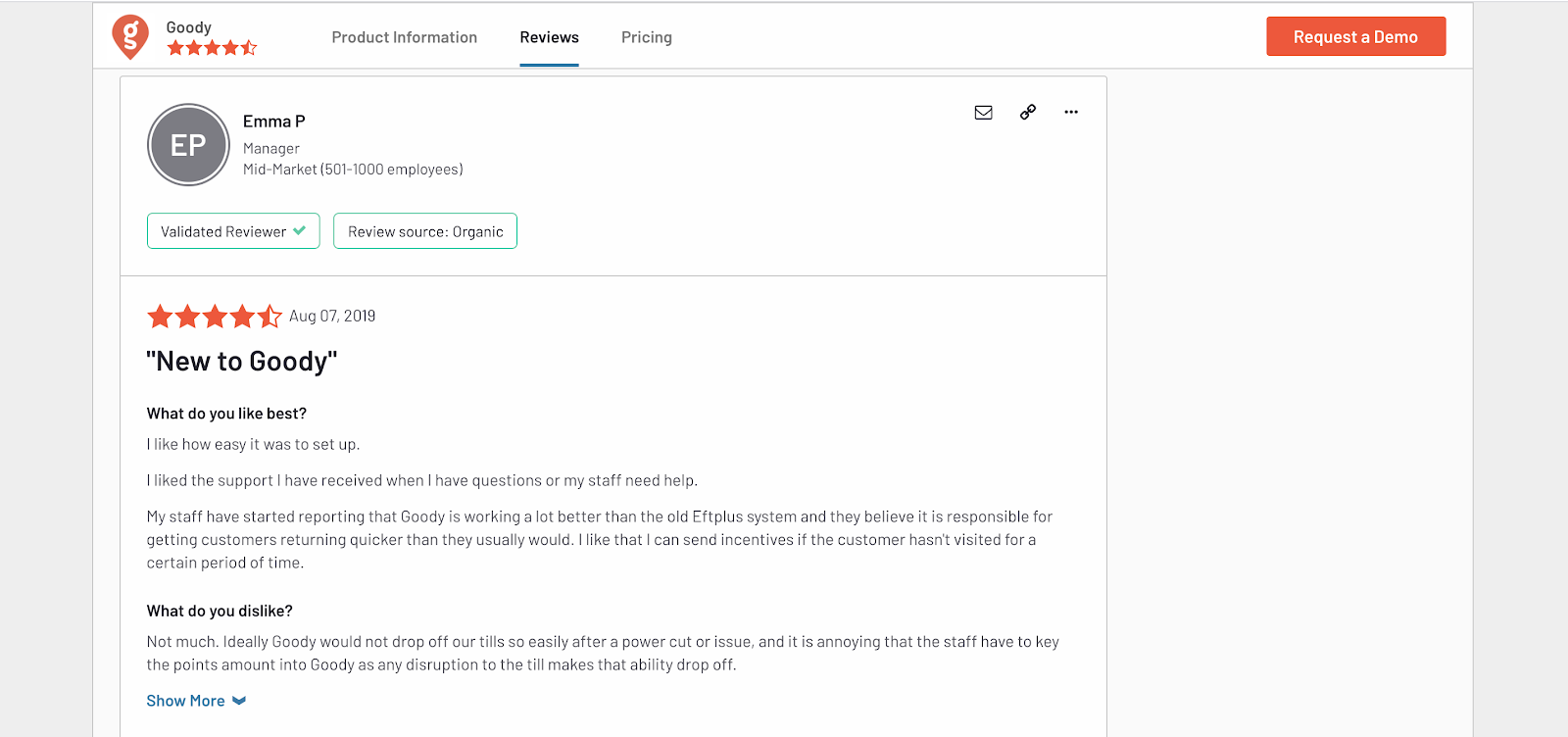 customer review voice