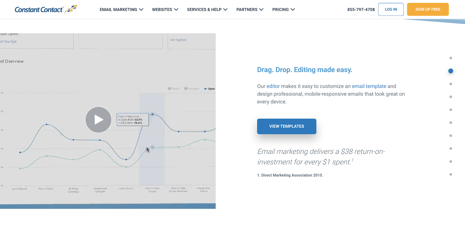 Website product video example