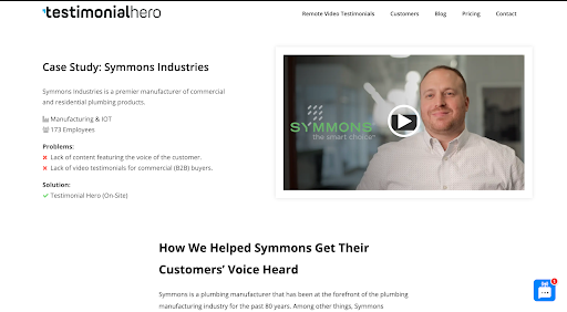 Symmons industries case study intro