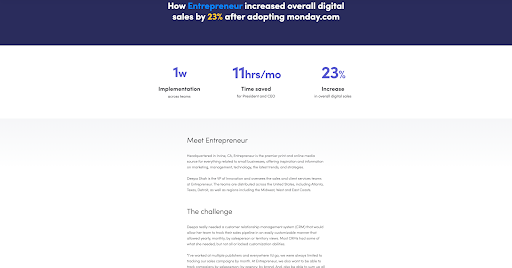 Software case study from monday.com