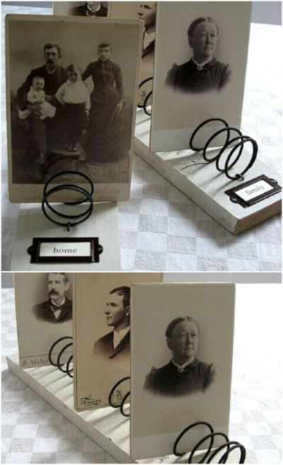 spring mattress photo holder