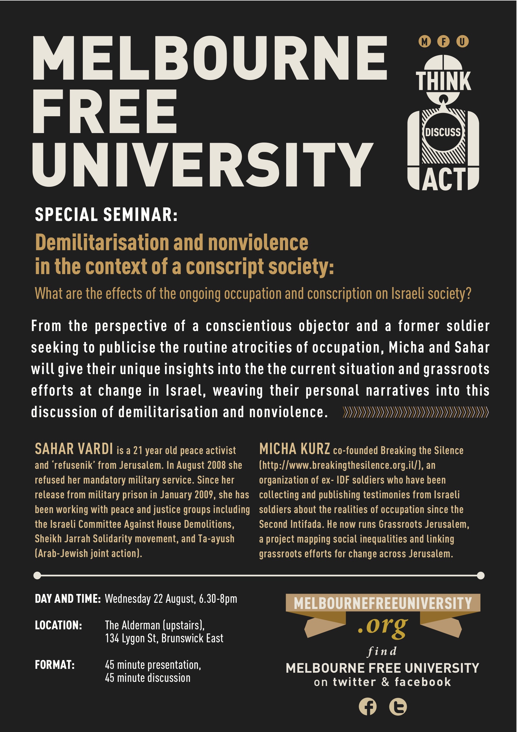 Demilitarisation and nonviolence in the context of a conscript society: Israel