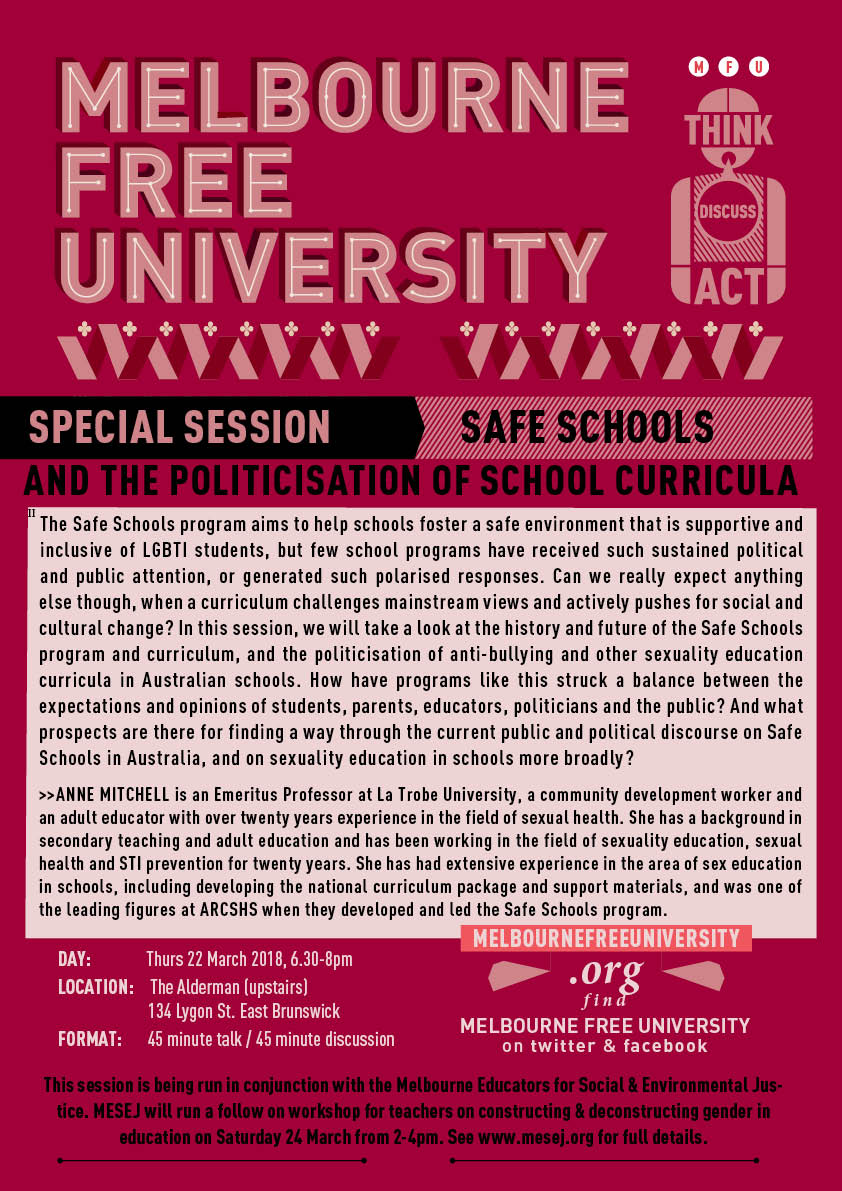 Safe Schools And The Politicisation Of School Curricula
