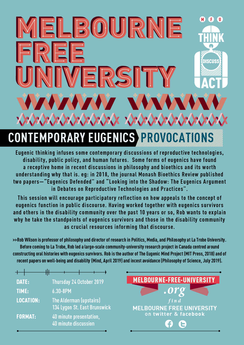 Contemporary Eugenics: Provocations
