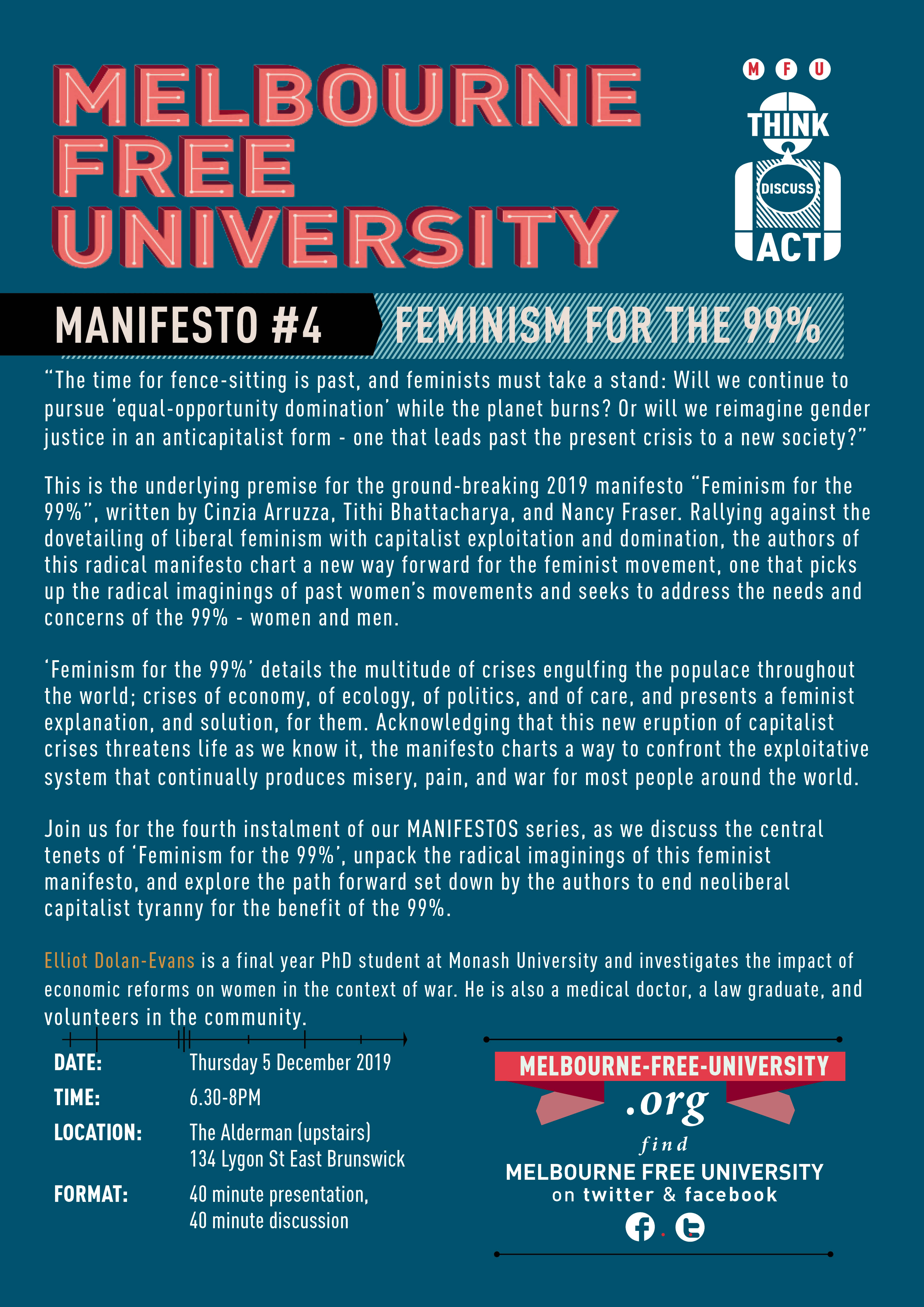 Manifesto #4 : Feminism For The 99%
