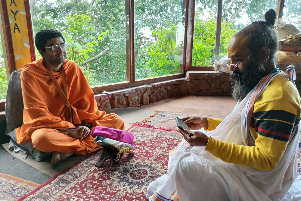 Two Krishna monks