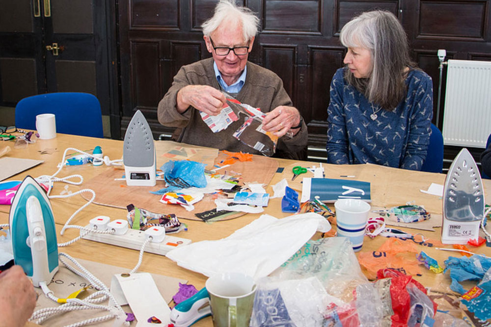 Precious Plastic workshop with elderly
