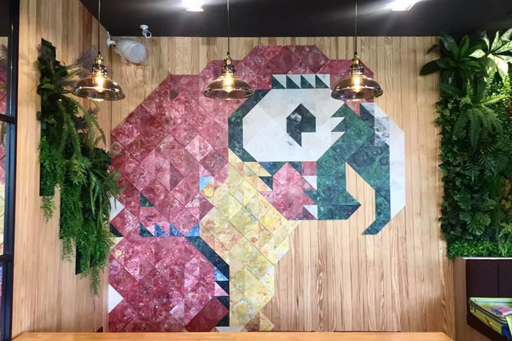murals from recycled tiles