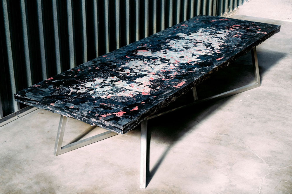 big recycled conference table