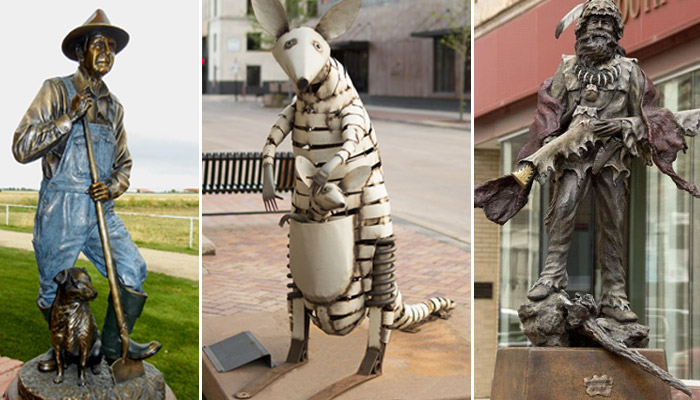 Artwalk statues