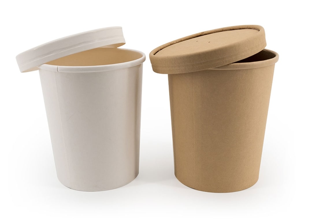 Compostable Soup Bowl with Lid Products 3B Solstar