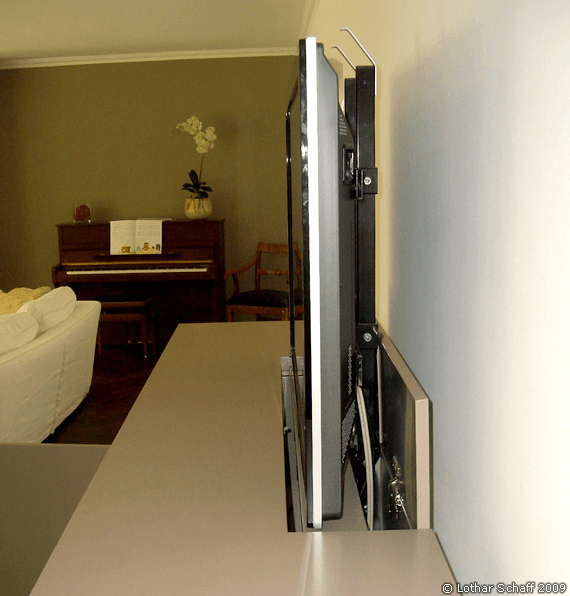 TV-Schrank mit versenkbarem Fernseher / Flachbildschirm