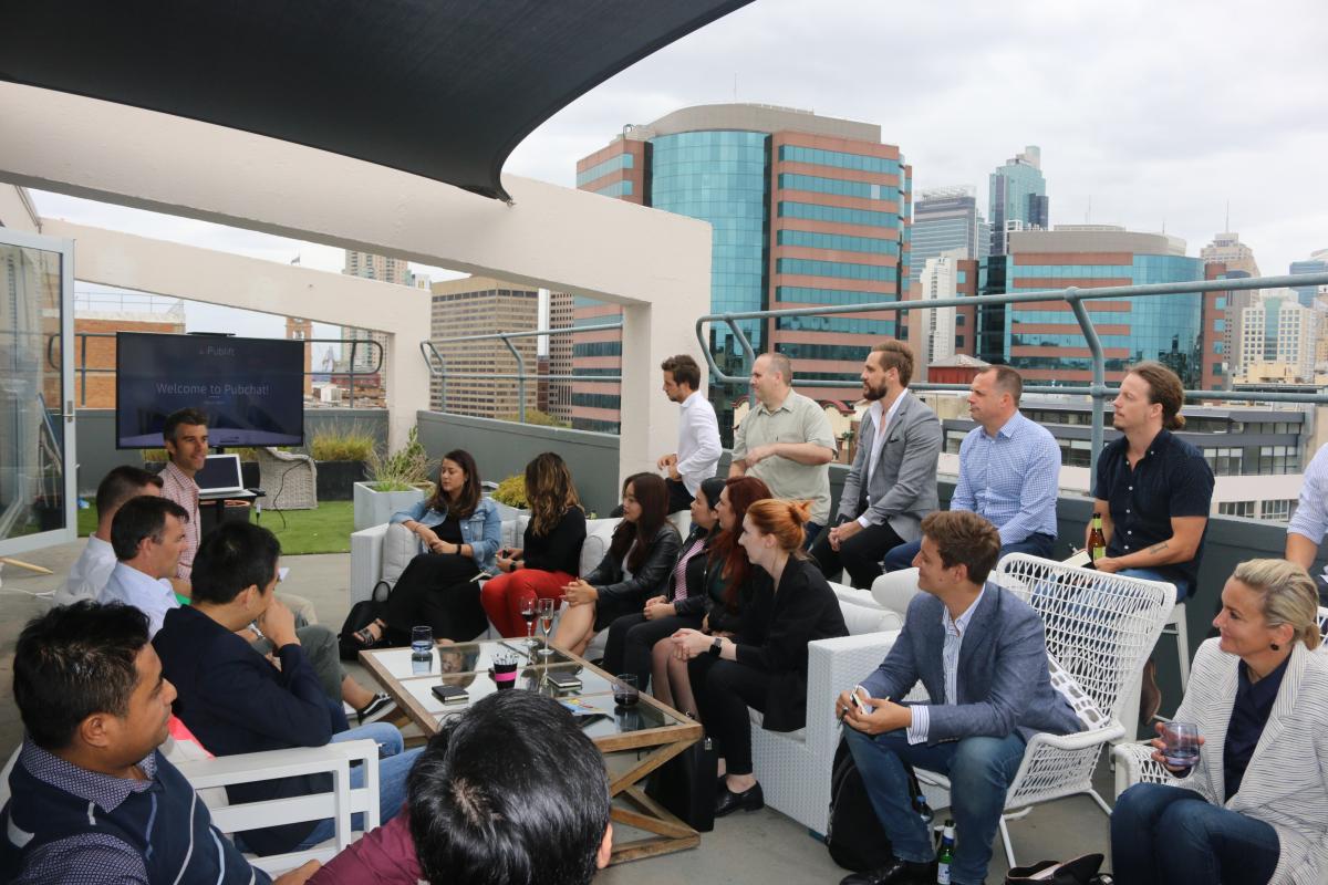 Publift staff and publishers engage in discussion at the PubChat event in Sydney