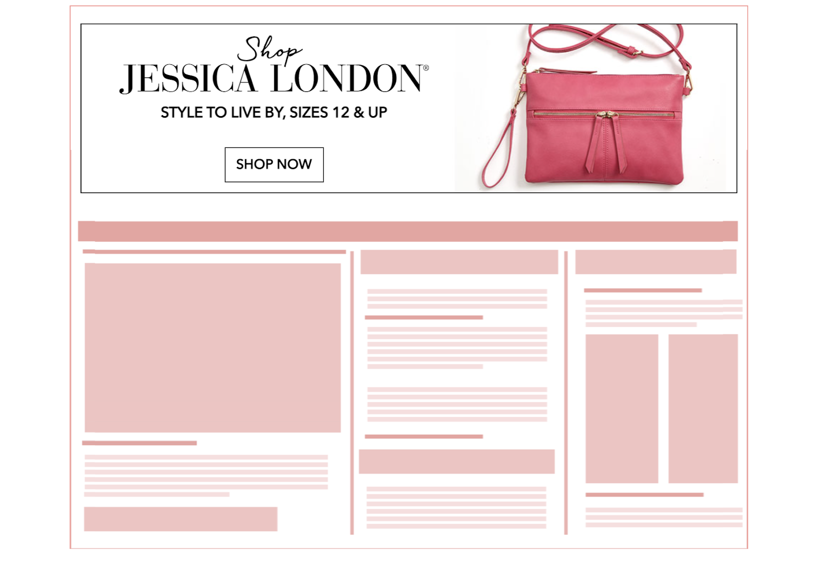 Jessica London Rich Media Banner Ad