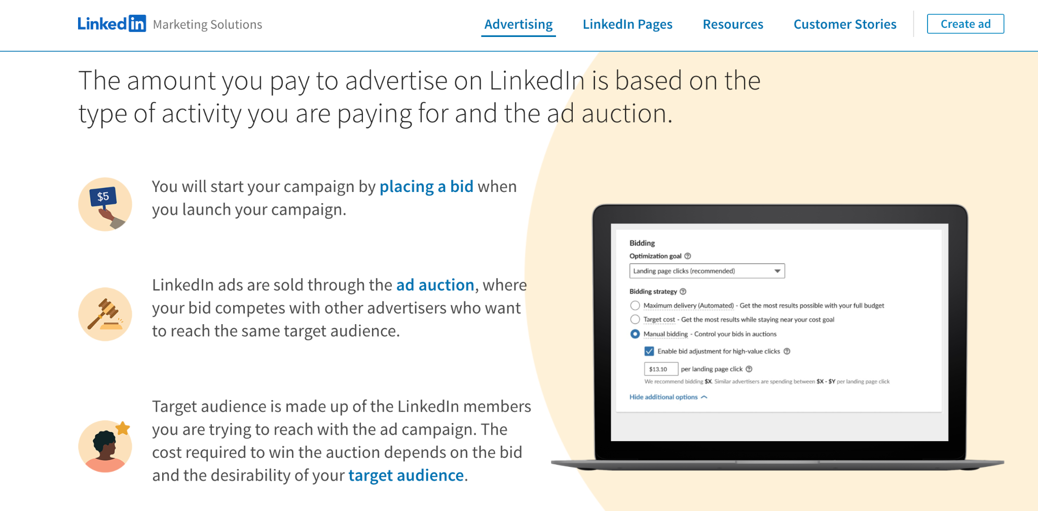 LinkedIn Mobile Ad Network Homepage