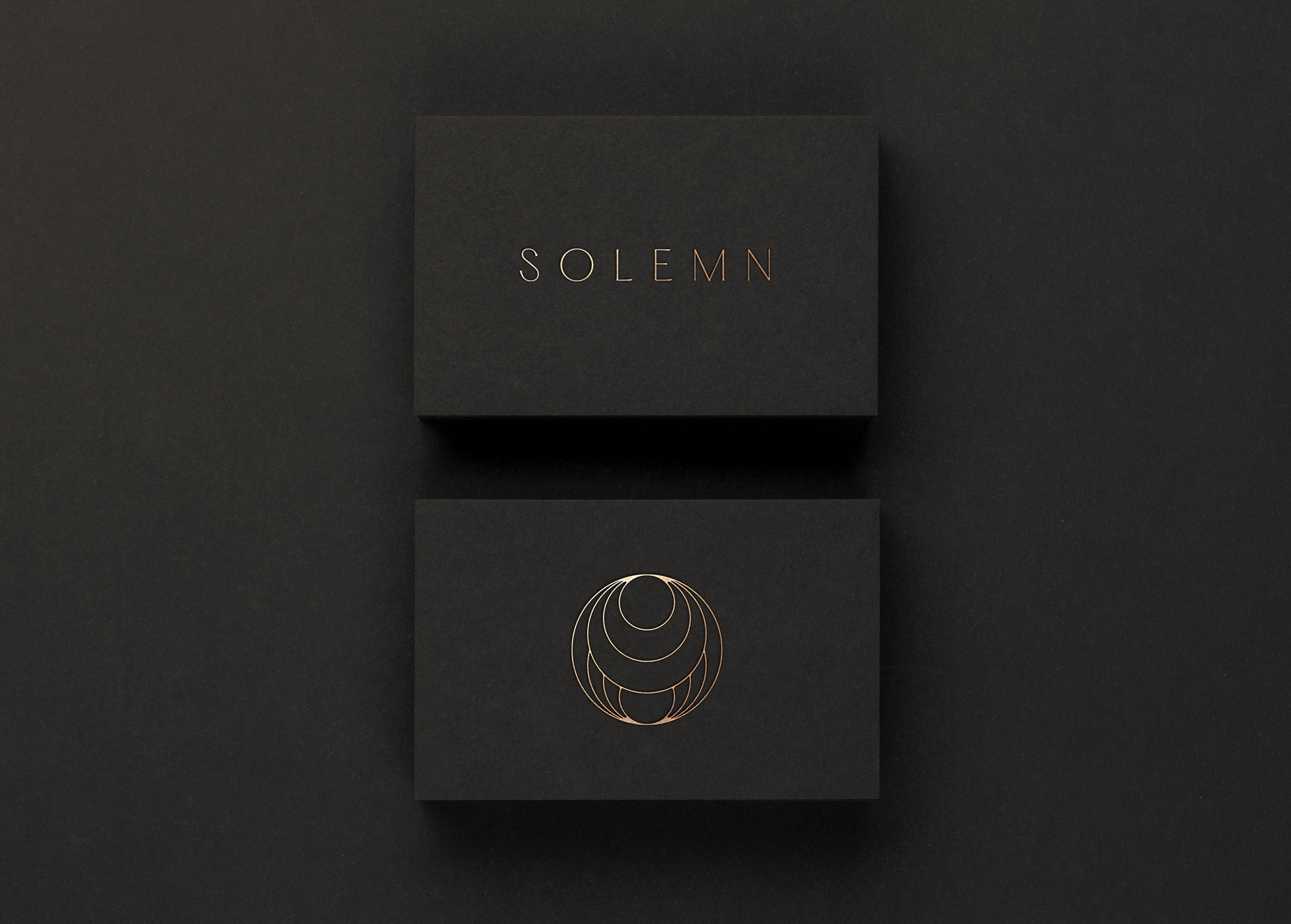 Solemn business cards