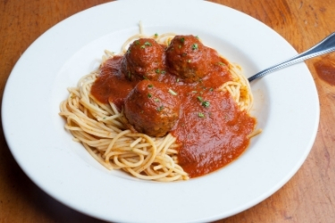 Spaguetti with meatballs
