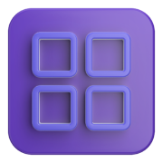 Icon with four squares