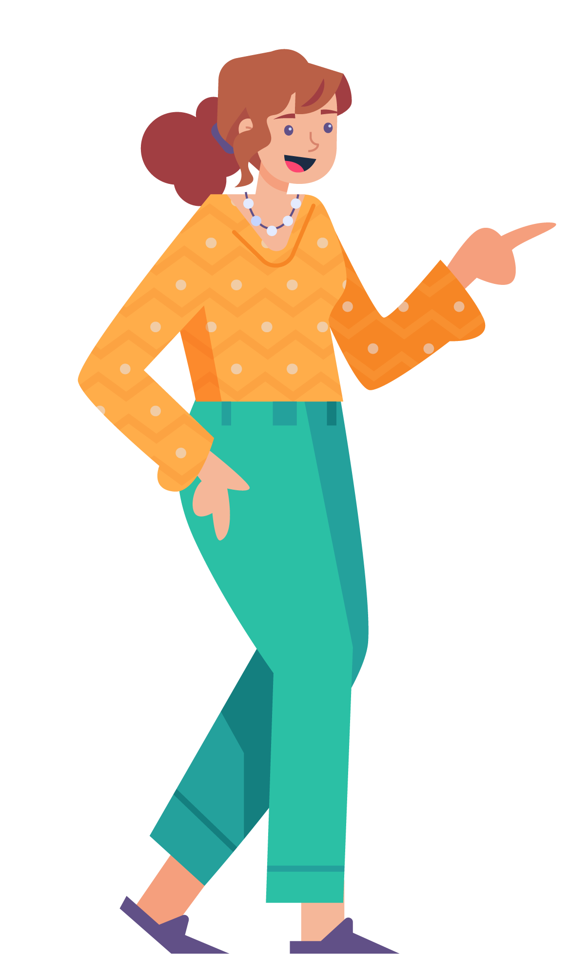 Spot illustration of a figure with speech bubble