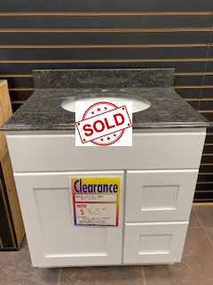 Shaker Style Cabinet Granite Bathroom Vanity Top