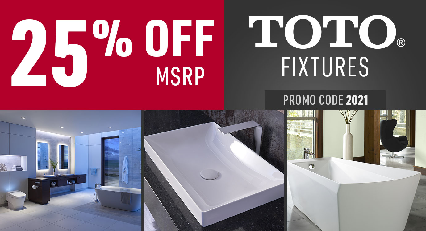 Get 25% off Toto Fixtures
