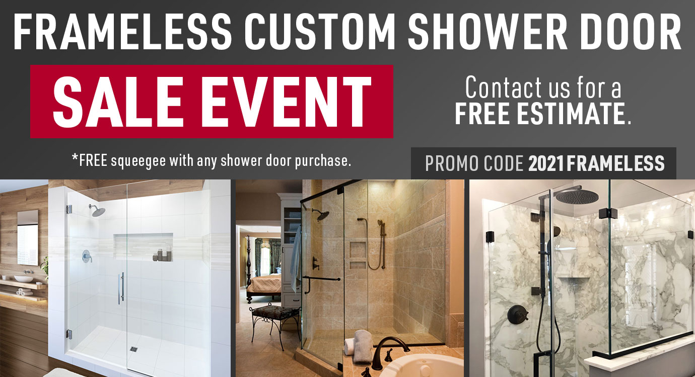 Frameless Custom Shower Door Sale Event